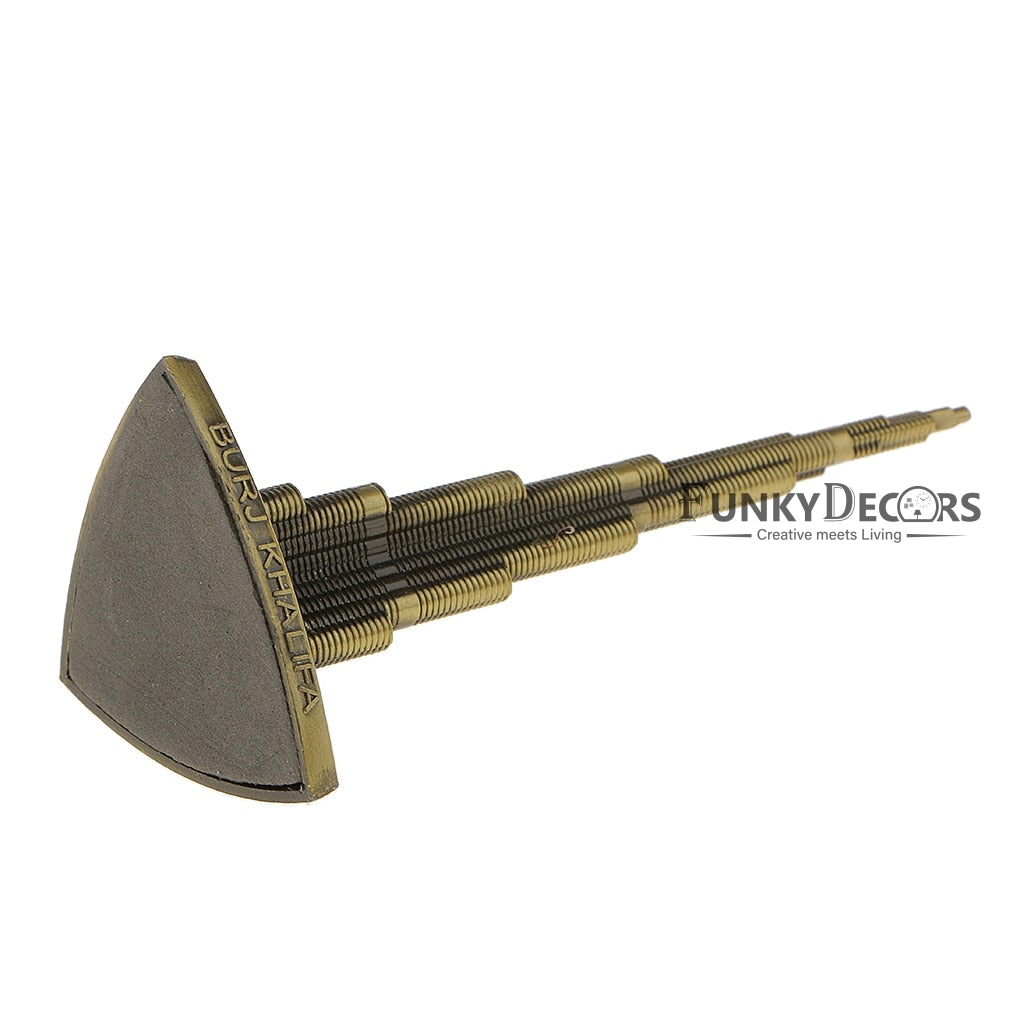 FunkyTradition Burj Khalifa Tallest Building Tower Collectible Statue Metal Showpiece Figurines