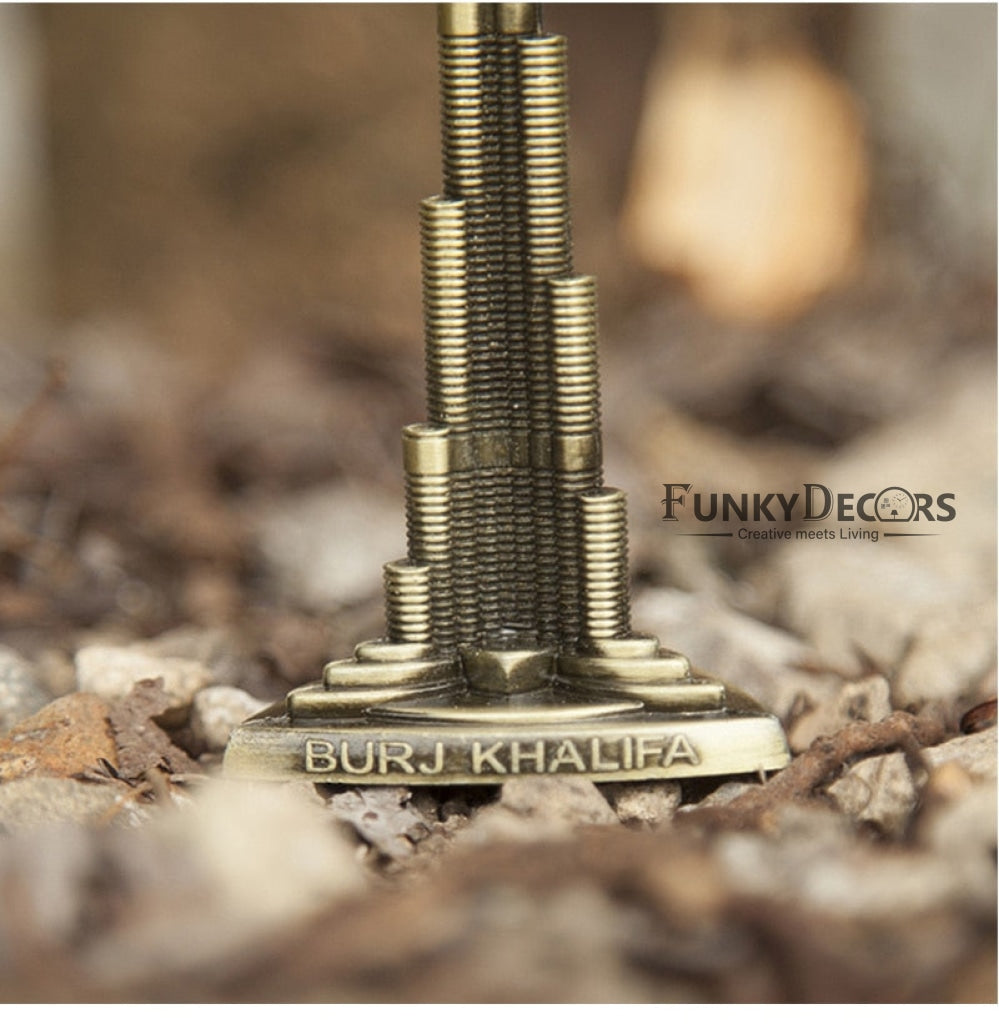 FunkyTradition Burj Khalifa Tallest Building Tower Collectible Statue Metal Showpiece Figurines