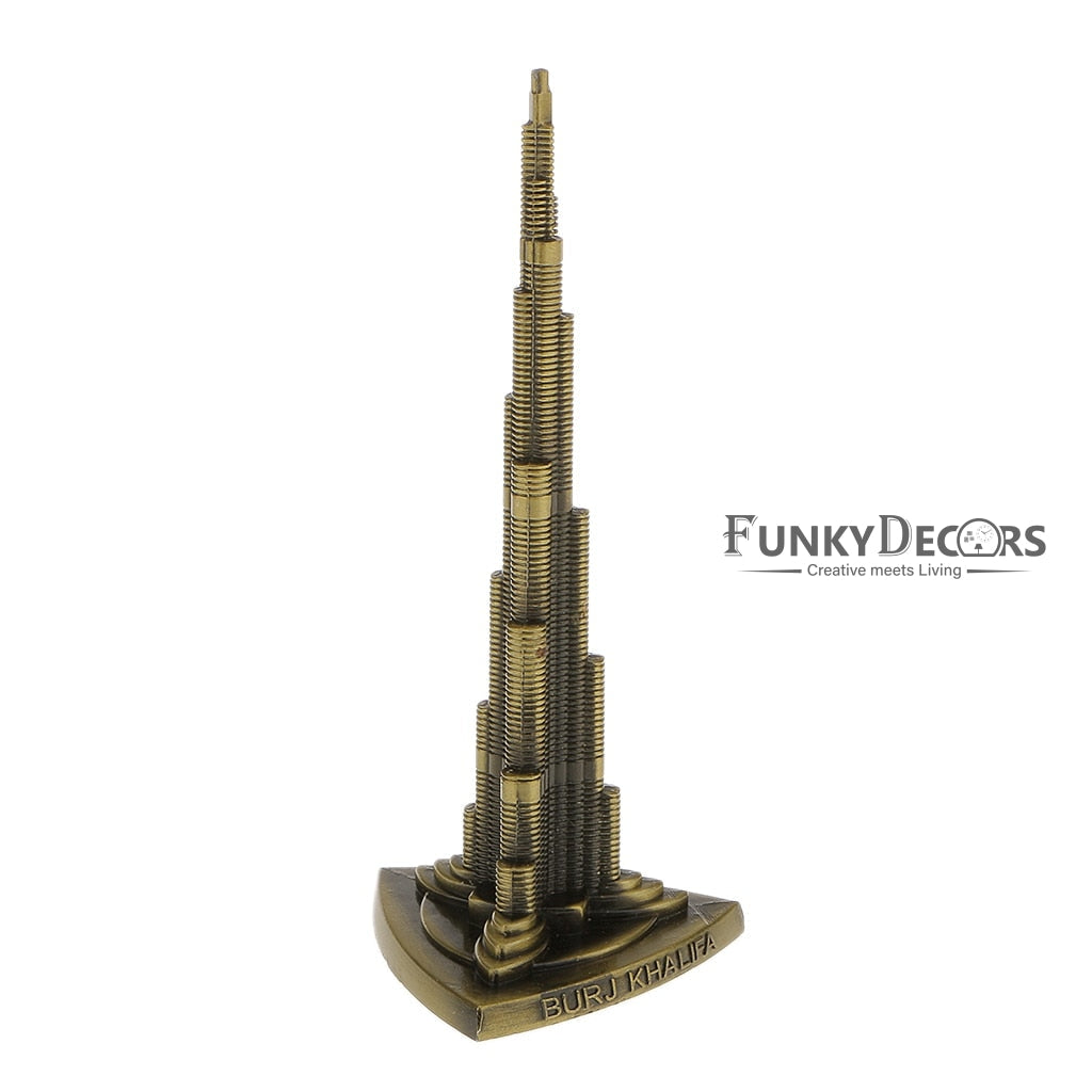 FunkyTradition Burj Khalifa Tallest Building Tower Collectible Statue Metal Showpiece Figurines