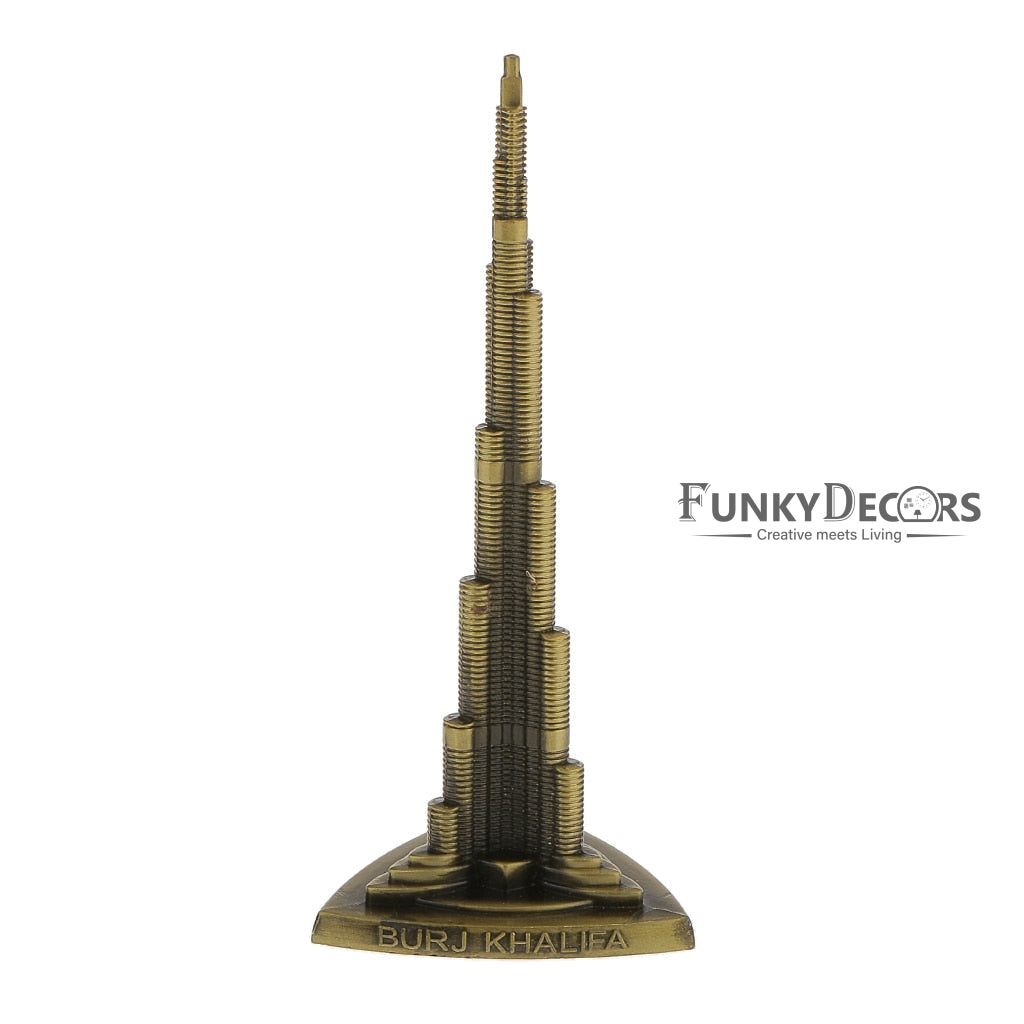 FunkyTradition Burj Khalifa Tallest Building Tower Collectible Statue Metal Showpiece Figurines