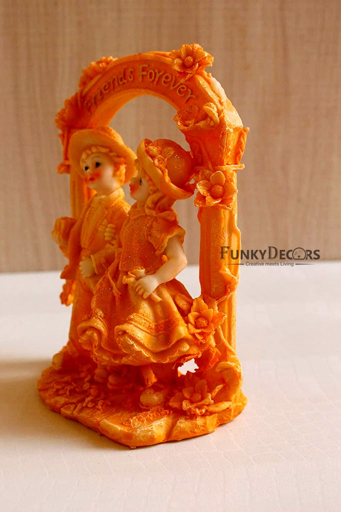 FunkyTradition Designer Valentine Anniversary Romantic Romeo Juliet Poly Couple Statue Figurine Idol
