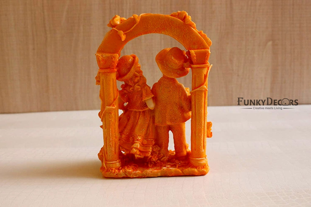 FunkyTradition Designer Valentine Anniversary Romantic Romeo Juliet Poly Couple Statue Figurine Idol