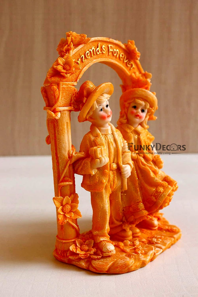 FunkyTradition Designer Valentine Anniversary Romantic Romeo Juliet Poly Couple Statue Figurine Idol