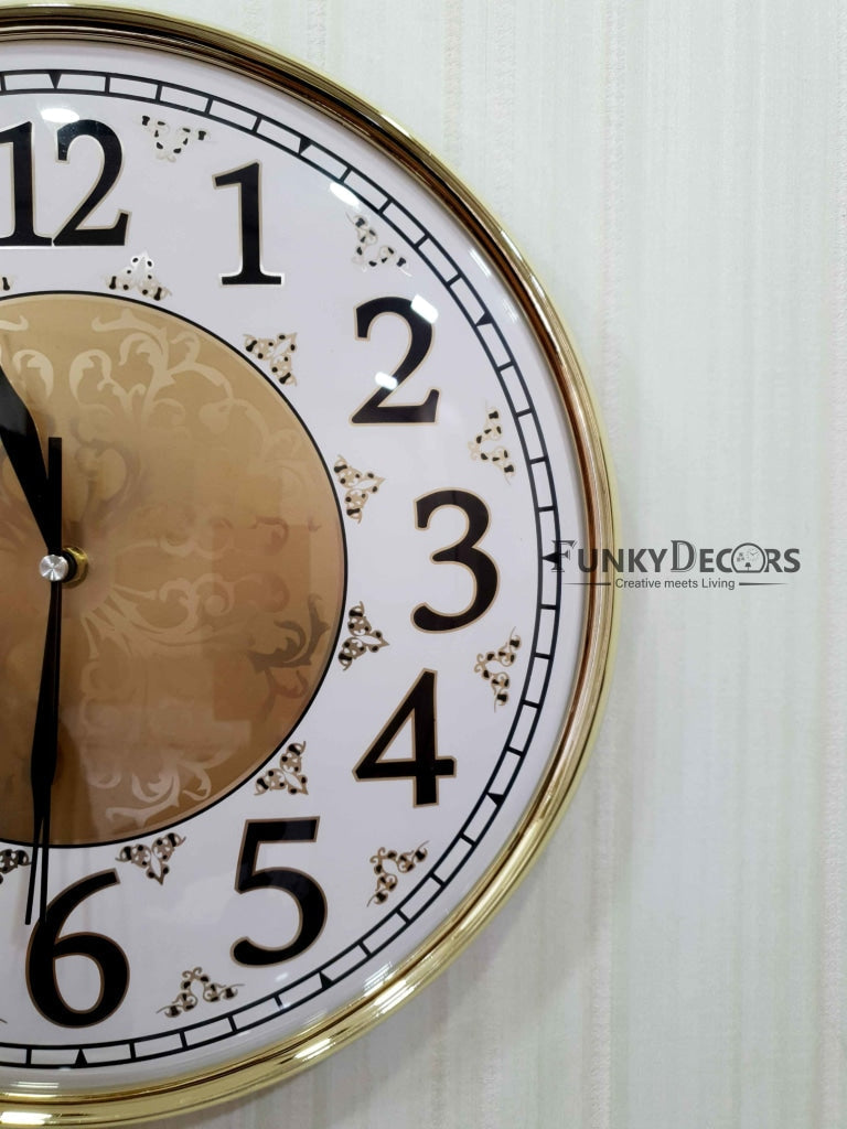 Funkytradition Designer Wall Clock Watch Decor For Home Office And Gifts 36 Cm Tall Clocks