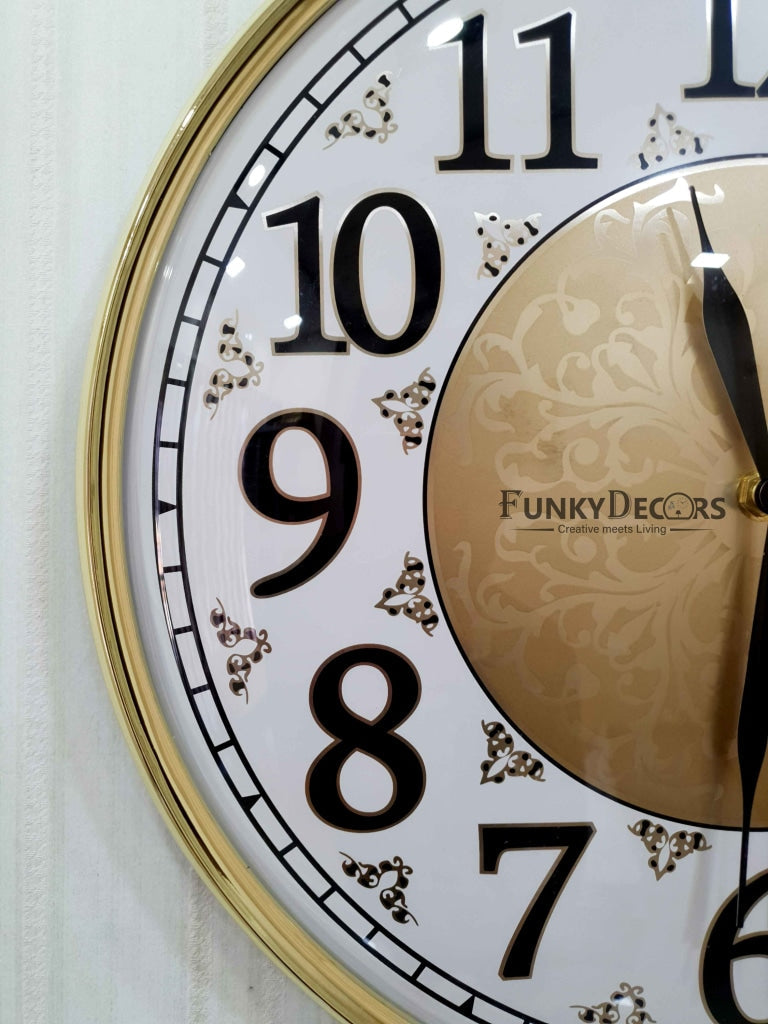 Funkytradition Designer Wall Clock Watch Decor For Home Office And Gifts 36 Cm Tall Clocks