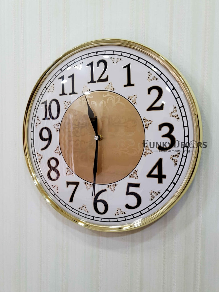 Funkytradition Designer Wall Clock Watch Decor For Home Office And Gifts 36 Cm Tall Clocks