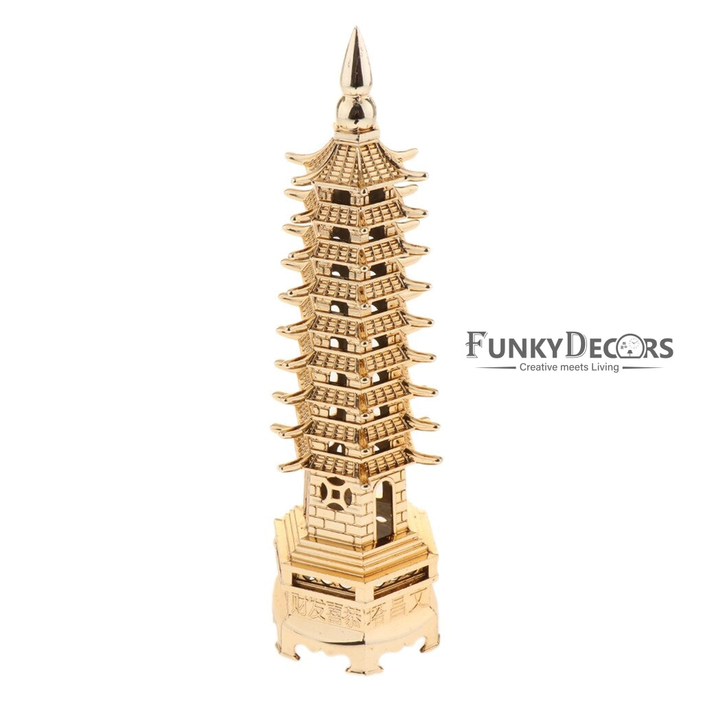 FunkyTradition Feng Shui Sanshiv Education Tower ( Pagoda ) Showpiece For Success And Happiness