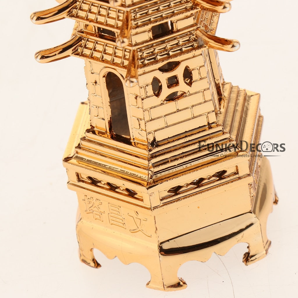 FunkyTradition Feng Shui Sanshiv Education Tower ( Pagoda ) Showpiece For Success And Happiness