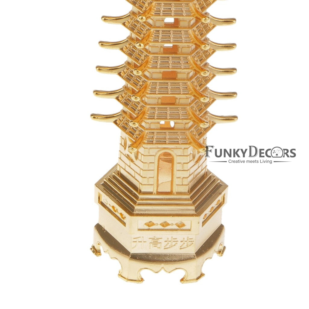 FunkyTradition Feng Shui Sanshiv Education Tower ( Pagoda ) Showpiece For Success And Happiness