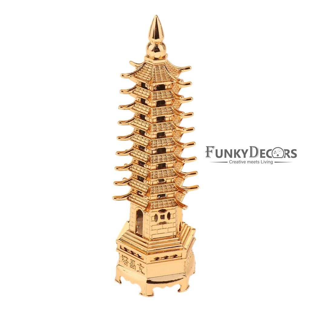 FunkyTradition Feng Shui Sanshiv Education Tower ( Pagoda ) Showpiece For Success And Happiness