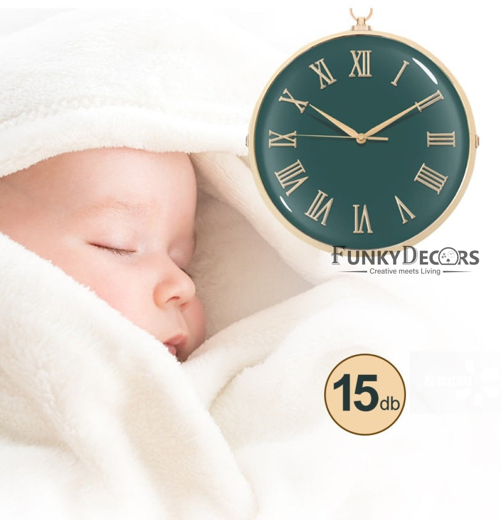 Funkytradition Luxury Look Deer Golden Green Round Wall Hanging Double Sided 2 Faces Retro Station