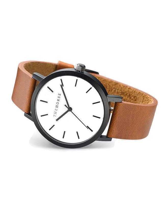 FunkyTradition Minimal Classic White Brown Watch - FunkyTradition