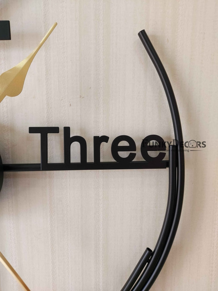 Funkytradition Minimal Design Metal Wall Clock Watch Décor For Home Office Decor And Gifts 50 Cm