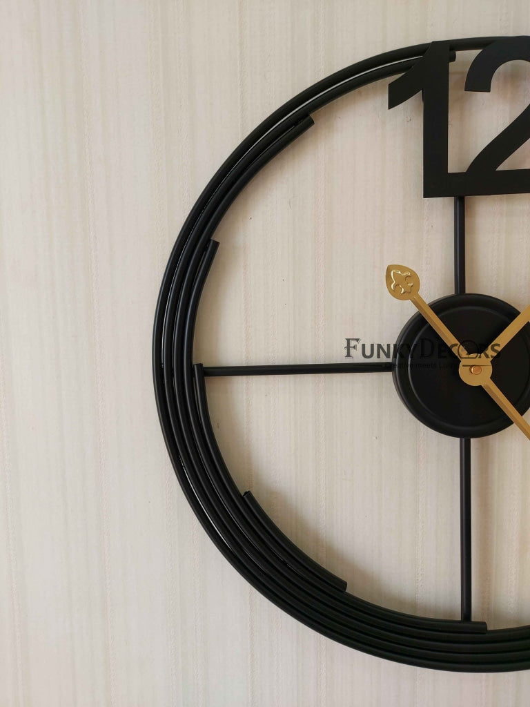 Funkytradition Minimal Design Metal Wall Clock Watch Décor For Home Office Decor And Gifts 50 Cm