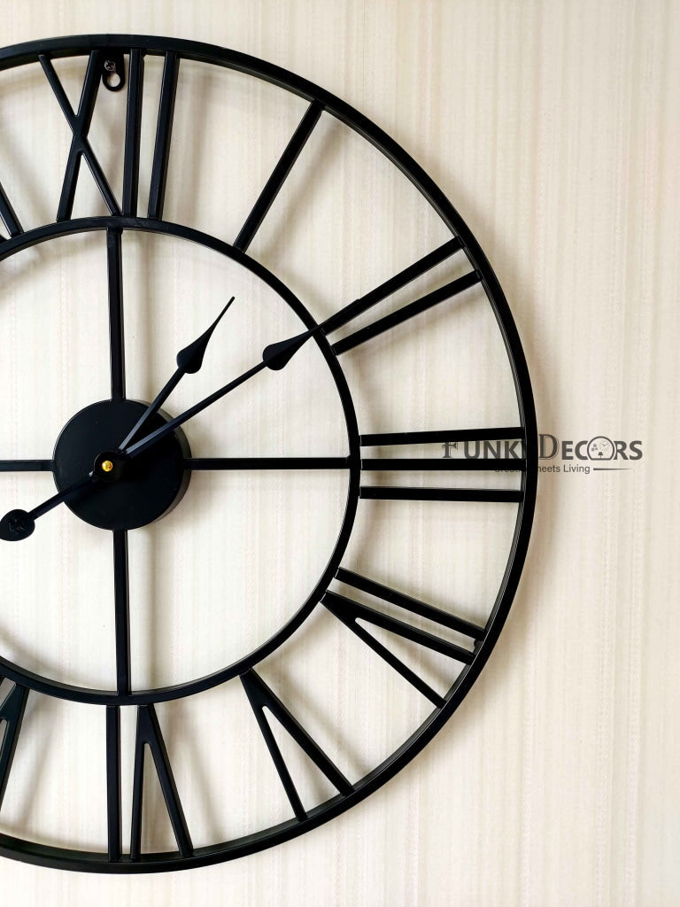 Funkytradition Minimal Design Metal Wall Clock Watch Décor For Home Office Decor And Gifts 62 Cm