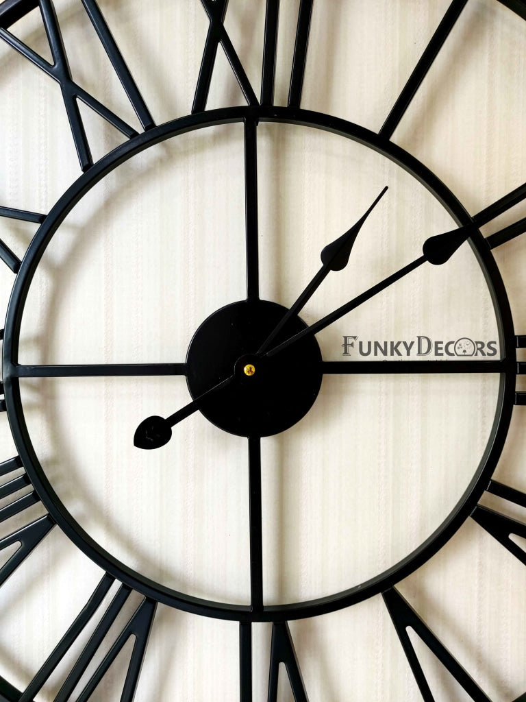 Funkytradition Minimal Design Metal Wall Clock Watch Décor For Home Office Decor And Gifts 62 Cm