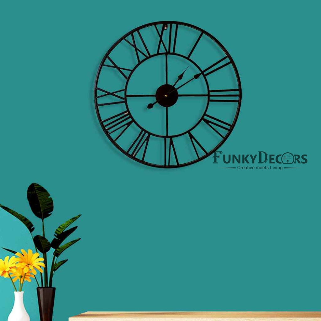 Funkytradition Minimal Design Metal Wall Clock Watch Décor For Home Office Decor And Gifts 62 Cm