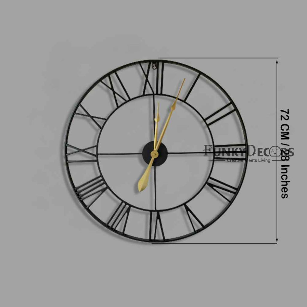 Funkytradition Minimal Design Metal Wall Clock Watch Décor For Home Office Decor And Gifts Clocks