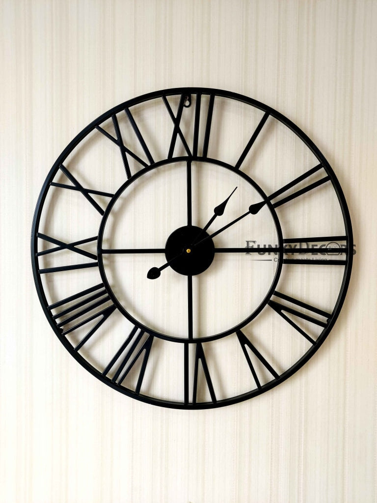 Funkytradition Minimal Design Metal Wall Clock Watch Décor For Home Office Decor And Gifts Clocks