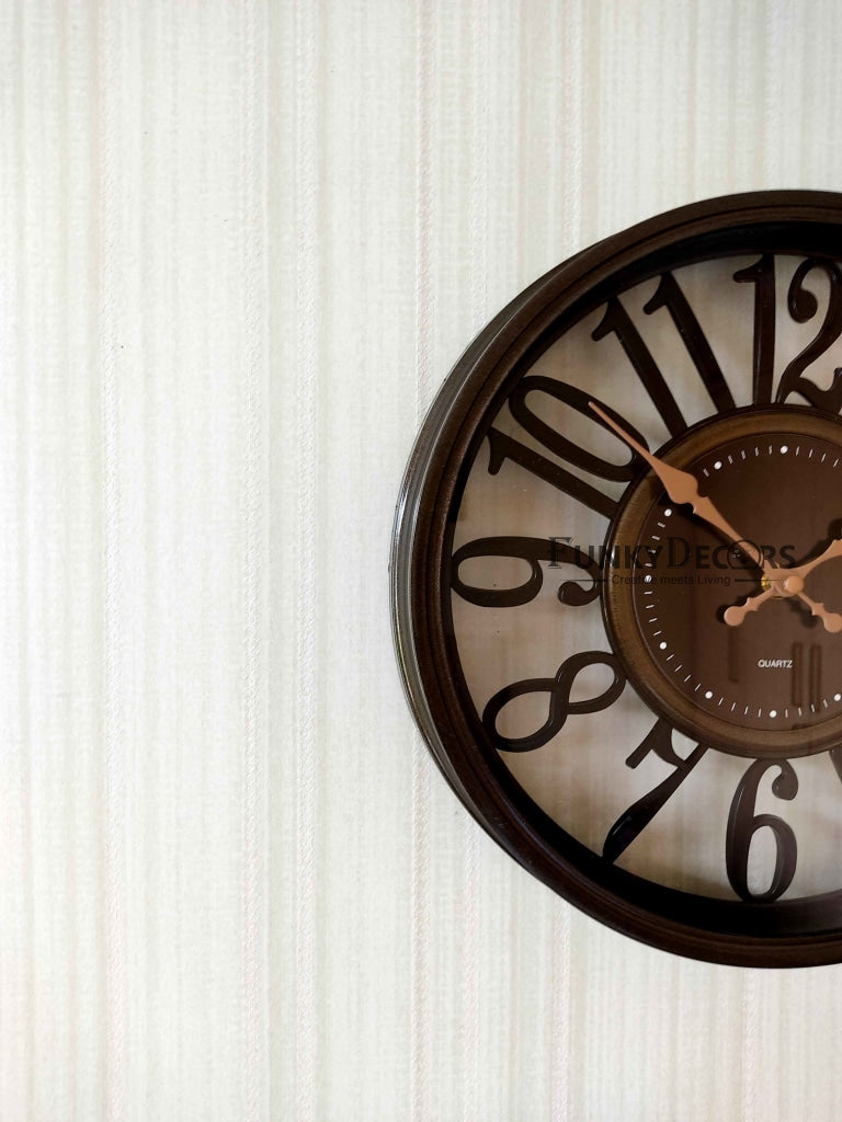 Funkytradition Minimal Wall Clock Watch Decor For Home Office And Gifts 30 Cm Tall Clocks