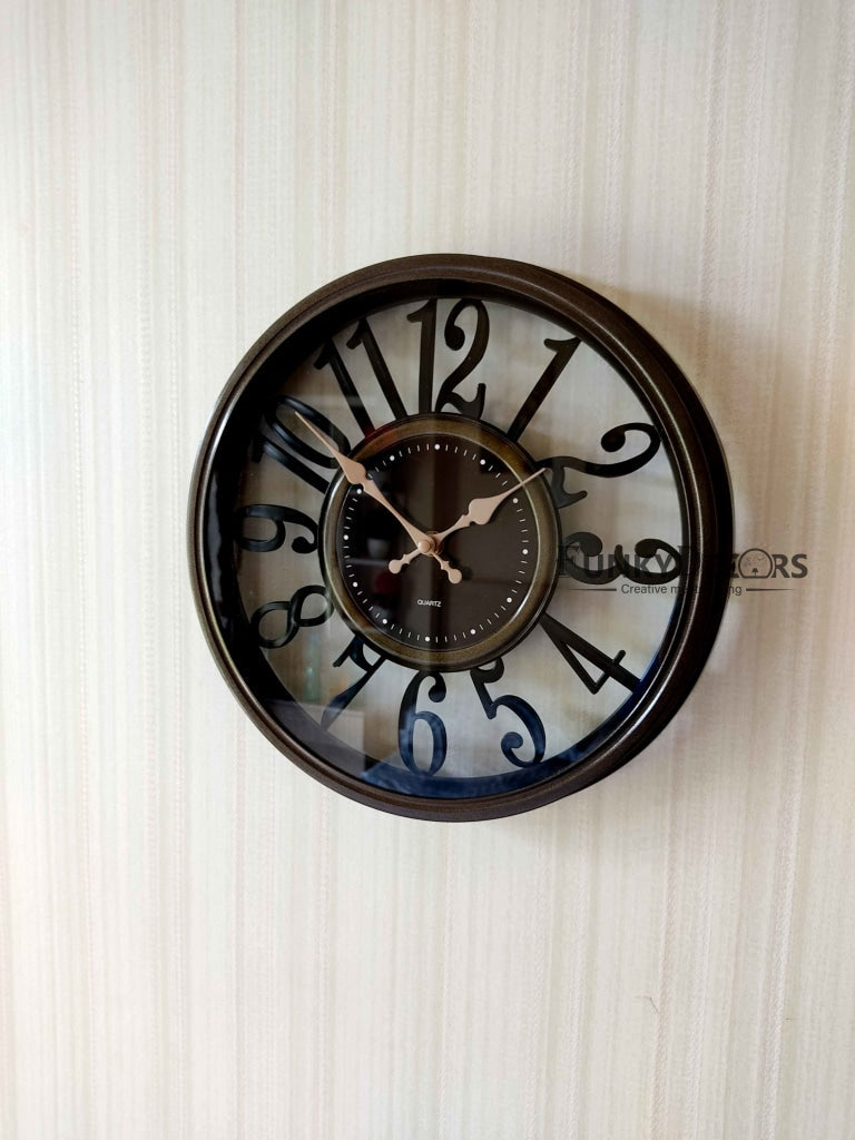 Funkytradition Minimal Wall Clock Watch Decor For Home Office And Gifts 30 Cm Tall Clocks