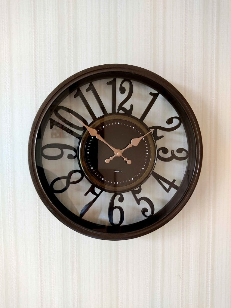Funkytradition Minimal Wall Clock Watch Decor For Home Office And Gifts 30 Cm Tall Clocks