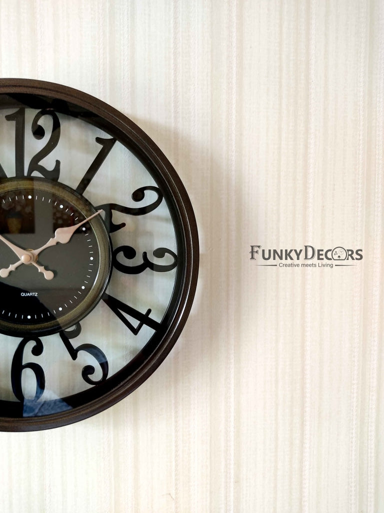 Funkytradition Minimal Wall Clock Watch Decor For Home Office And Gifts 30 Cm Tall Clocks