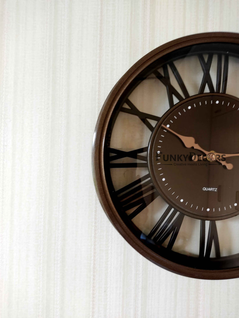 Funkytradition Minimal Wall Clock Watch Decor For Home Office And Gifts 30 Cm Tall Clocks