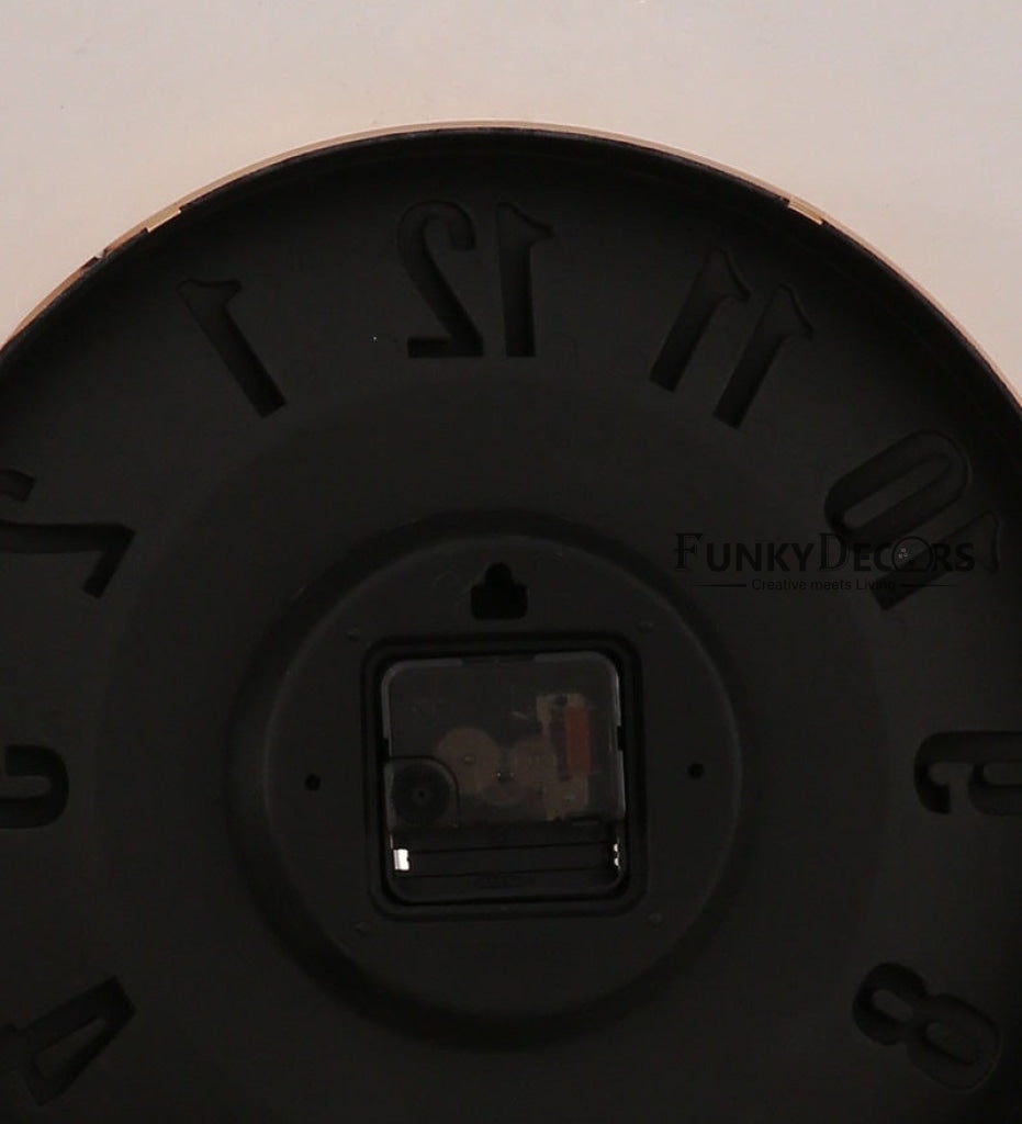 Funkytradition Minimalistic Big Font Wall Clock Watch Decor For Home Office And Gifts 31 Cm Tall