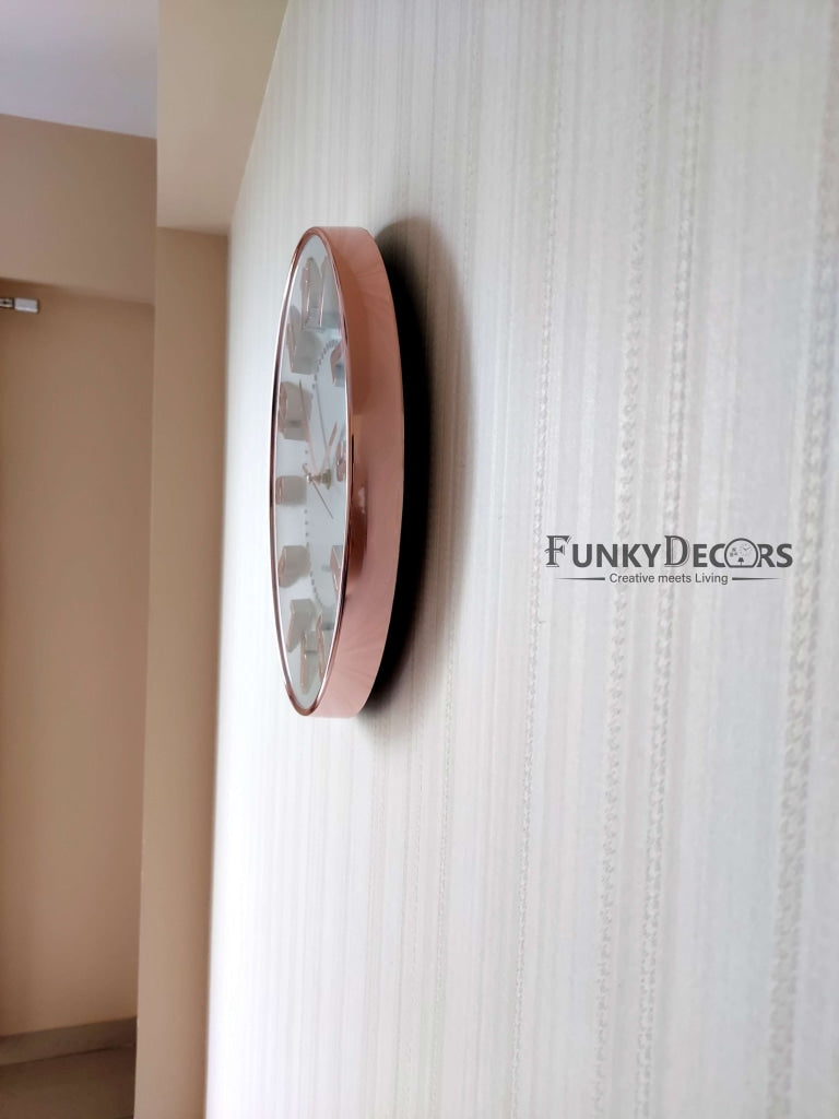 Funkytradition Minimalistic Big Font Wall Clock Watch Decor For Home Office And Gifts 31 Cm Tall
