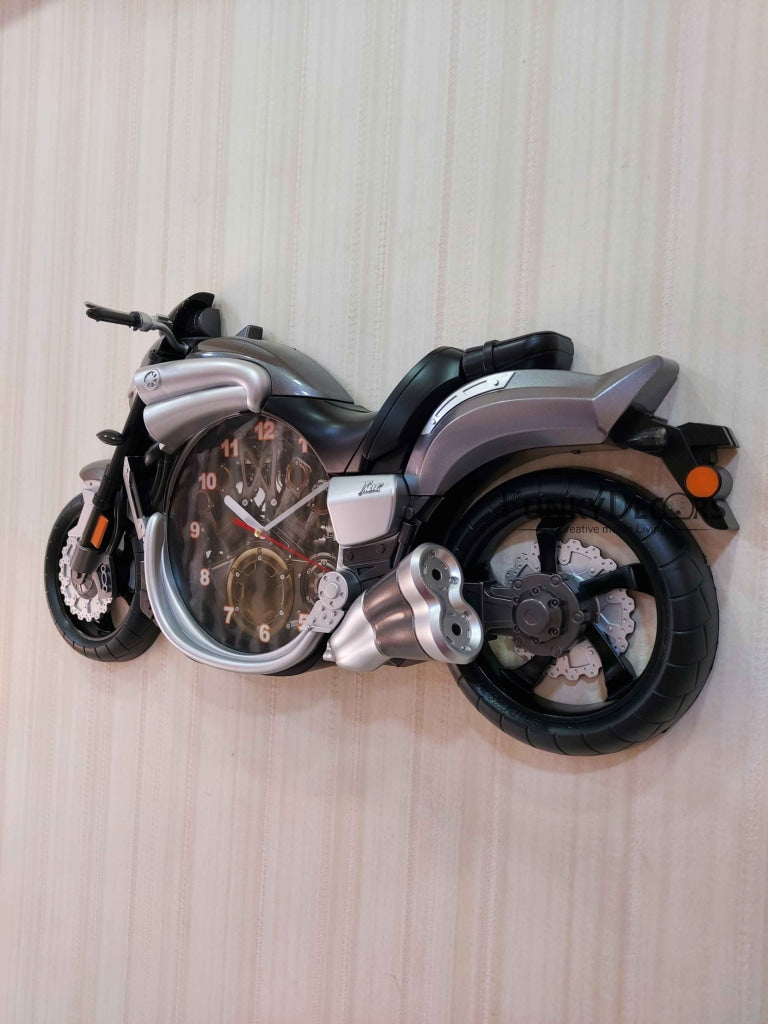 Funkytradition Multicolored Attractive Motorcycle Bike Kids Room Wall Clock Clocks