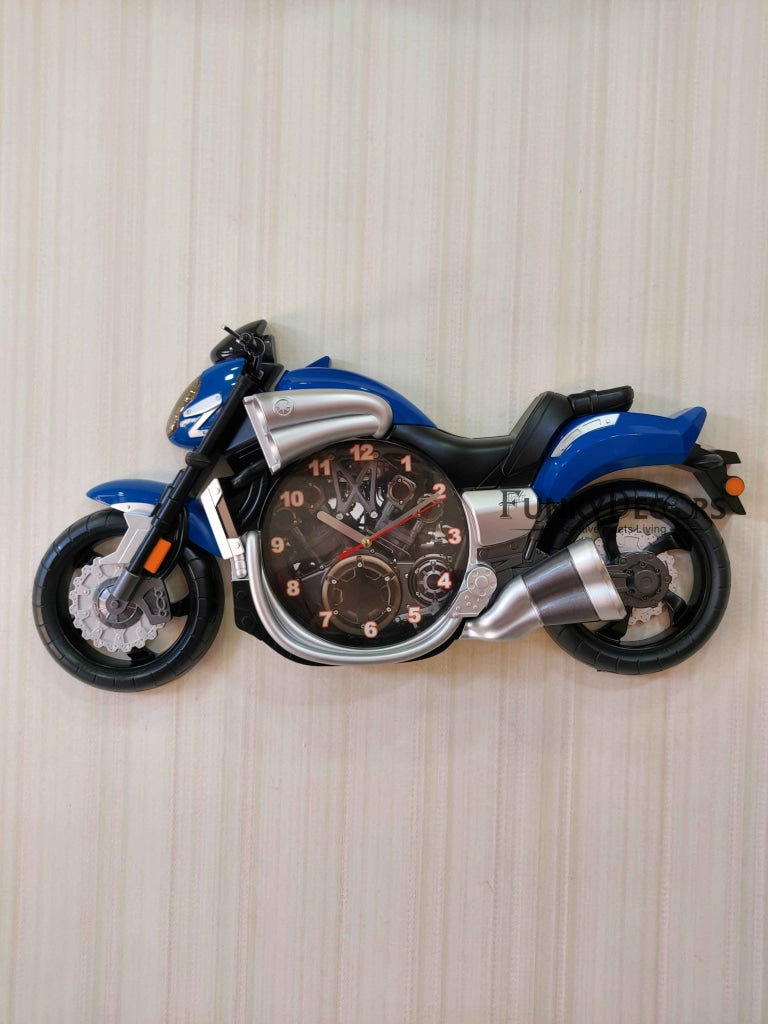 Funkytradition Multicolored Attractive Motorcycle Bike Kids Room Wall Clock Clocks