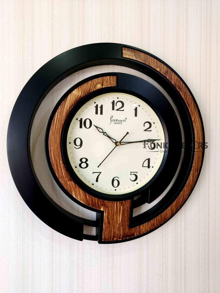 Funkytradition Round Elegant Design Wall Clock Watch Decor For Home Office And Gifts 47 Cm Tall