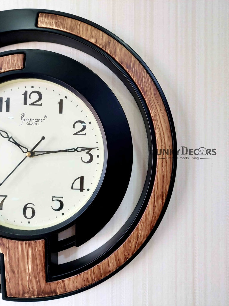 Funkytradition Round Elegant Design Wall Clock Watch Decor For Home Office And Gifts 47 Cm Tall
