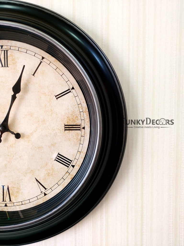 Funkytradition Royal Designer Big Font Wall Clock Watch Decor For Home Office And Gifts 50 Cm Tall