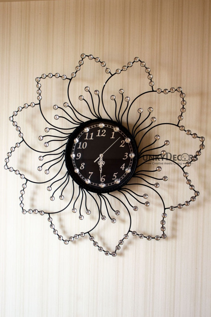 Funkytradition Royal Multicolor 3D Peacock Wall Clock For Home Office Decor And Gifts 70 Cm Tall