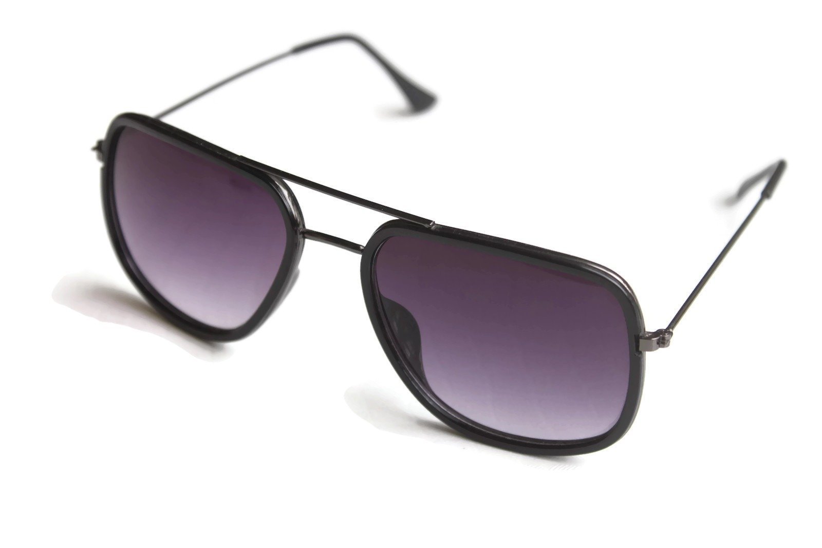FunkyTradition Stylish Black Gradient Aviator Sunglasses - FunkyTradition