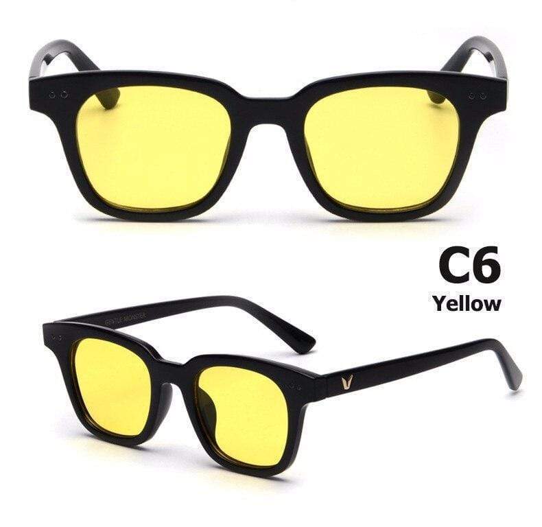 Gentle Wayfarer Square Candy Color Sunglasses For Men And Women -FunkyTradition - FunkyTradition