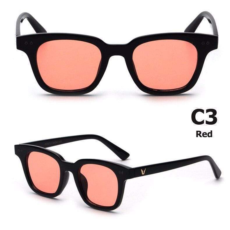 Gentle Wayfarer Square Candy Color Sunglasses For Men And Women -FunkyTradition - FunkyTradition