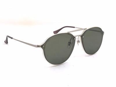 Green And Silver R4292 Round Unisex Sunglasses For Men And Women-FunkyTradition - FunkyTradition