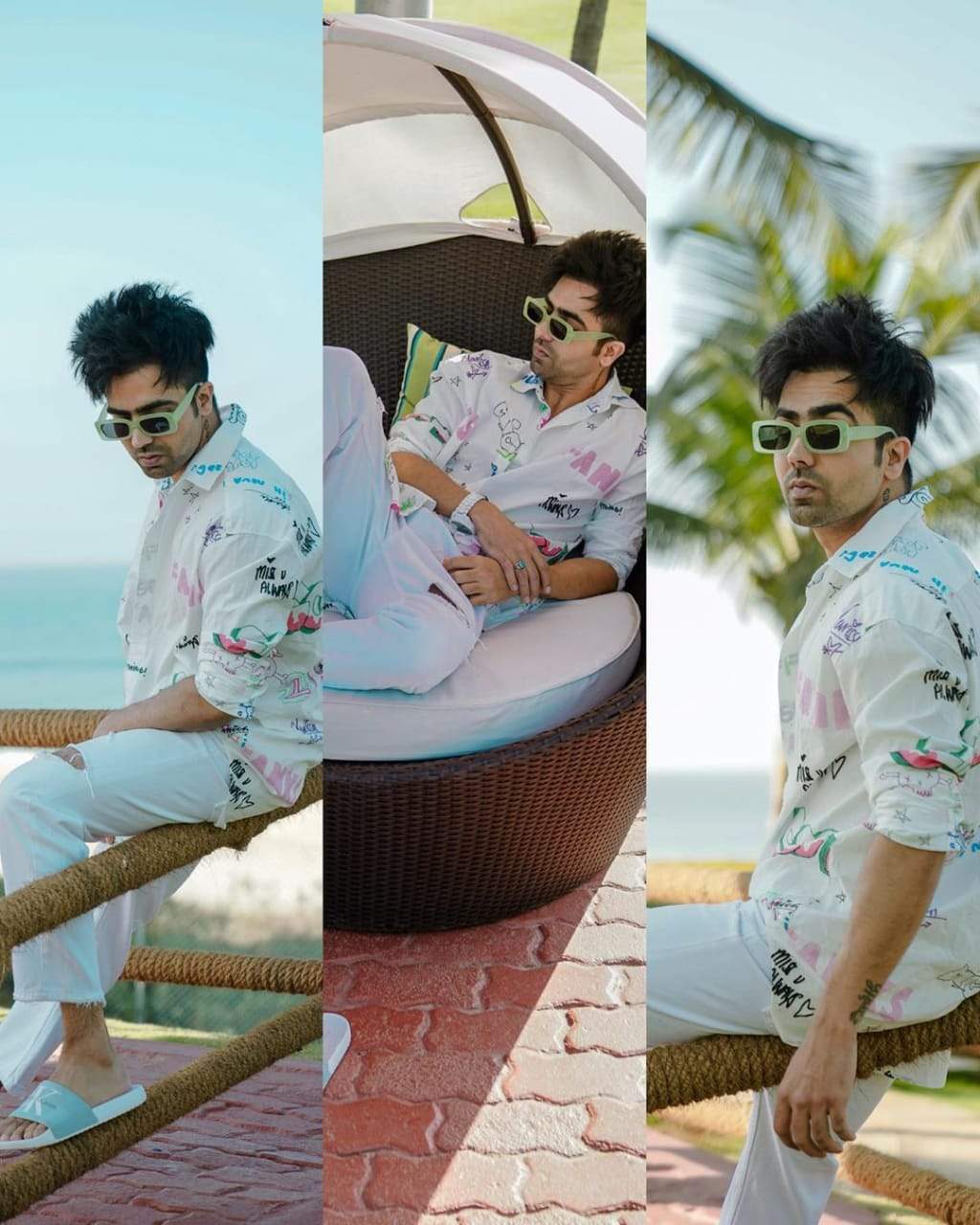 Hardy Sandhu Hot Small Rectangle Sunglasses For Men And Women-FunkyTradition - FunkyTradition
