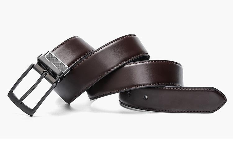 High Quality Luxury Reversible Genuine Leather Belt For Men -FunkyTradition - FunkyTradition