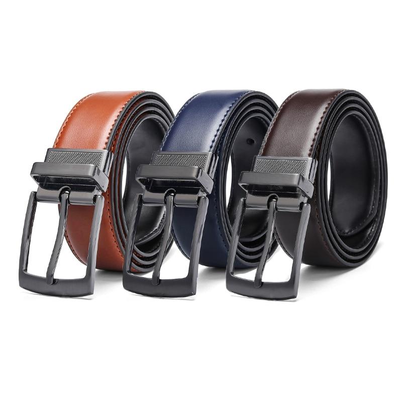 High Quality Luxury Reversible Genuine Leather Belt For Men -FunkyTradition - FunkyTradition