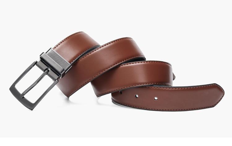 High Quality Luxury Reversible Genuine Leather Belt For Men -FunkyTradition - FunkyTradition