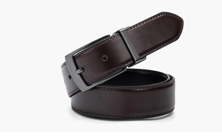 High Quality Luxury Reversible Genuine Leather Belt For Men -FunkyTradition - FunkyTradition