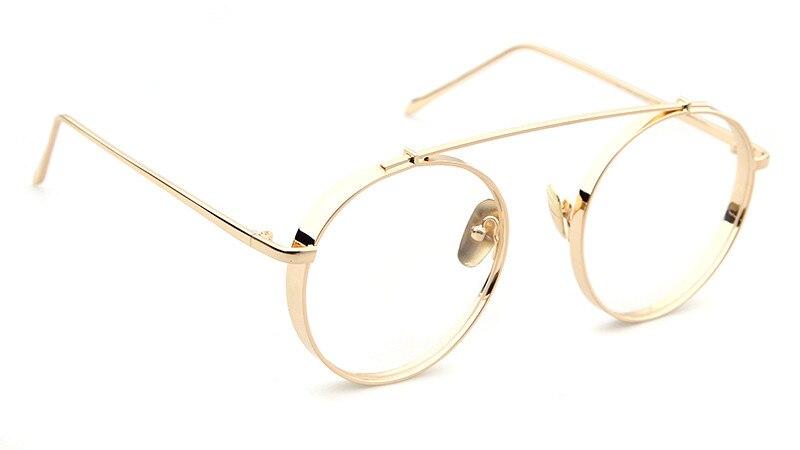 High Quality Round Glasses Frame Vintage Optical Eyeglasses Clear Lens