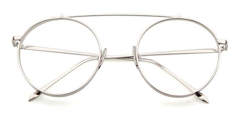 High Quality Round Glasses Frame Vintage Optical Eyeglasses Clear Lens Retro Classic Glasses Eyewear Men - FunkyTradition - FunkyTradition