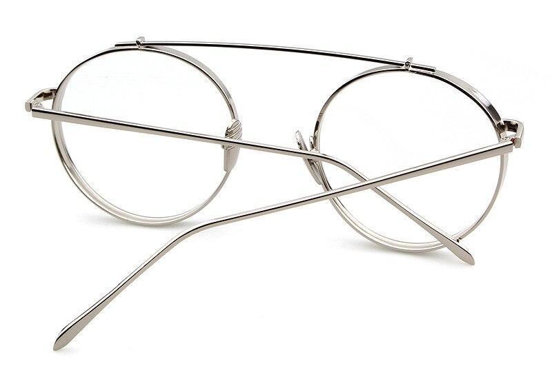 High Quality Round Glasses Frame Vintage Optical Eyeglasses Clear Lens Retro Classic Glasses Eyewear Men - FunkyTradition - FunkyTradition