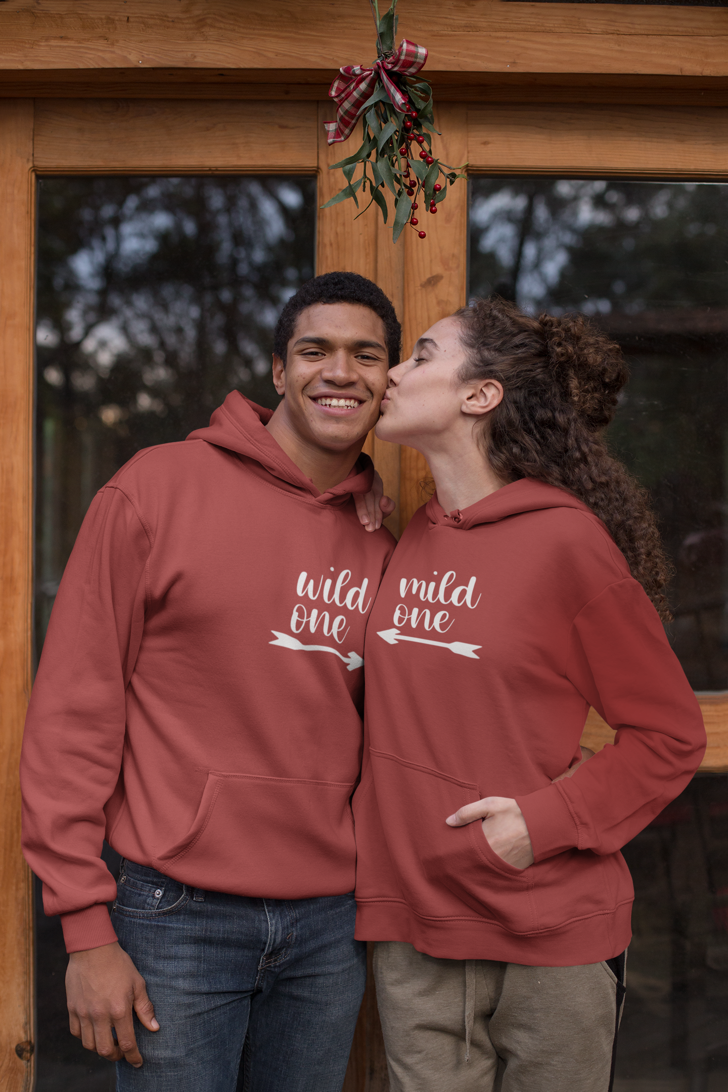 Mild And Wild Couple Hoodie-FunkyTradition