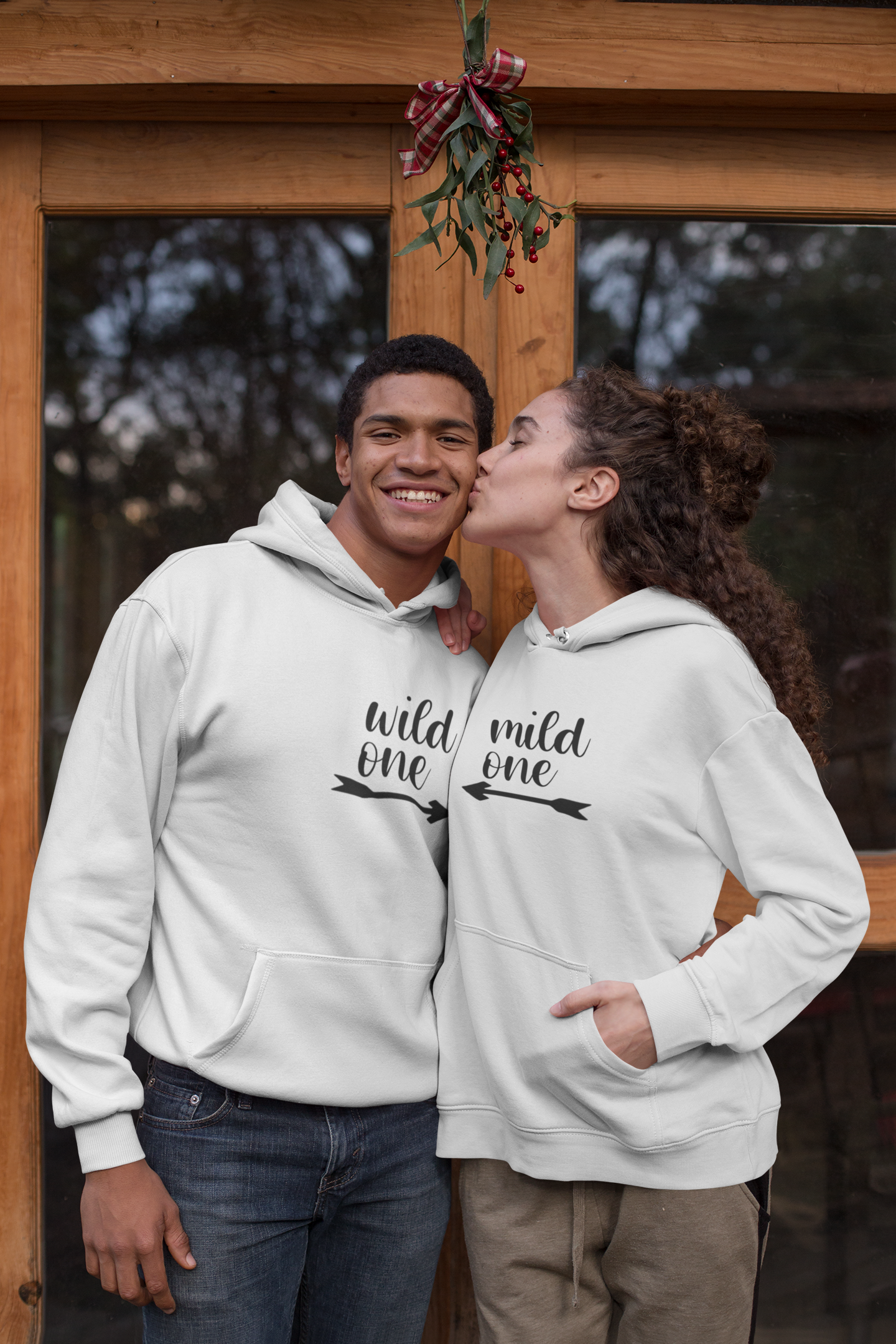 Mild And Wild Couple Hoodie-FunkyTradition